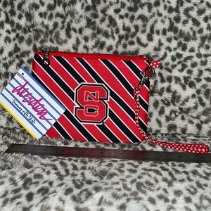 NC State Desden Brand Wristlet NWT